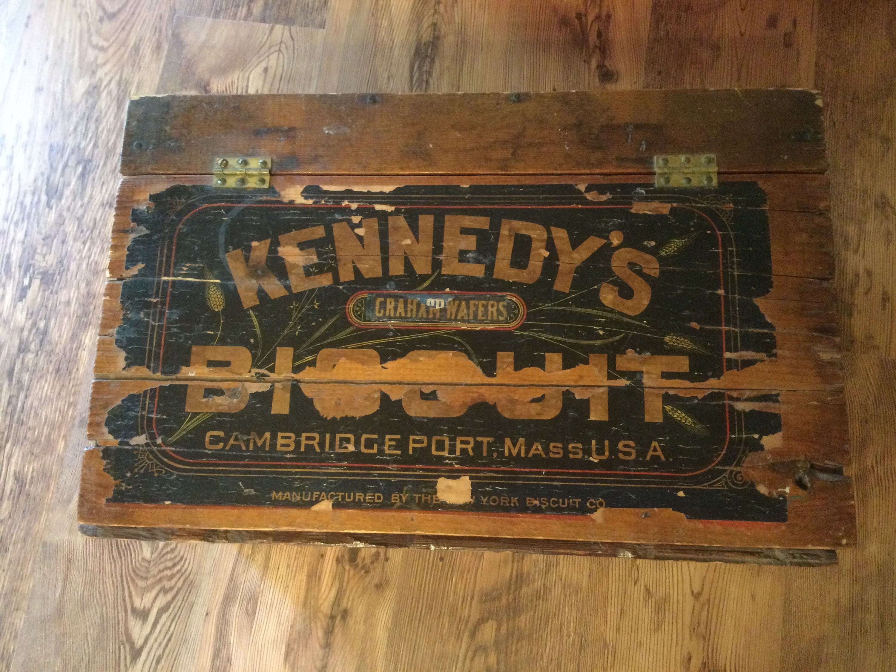 Antique Kennedy's Biscuit New York Biscuit Co. Wooden Crate