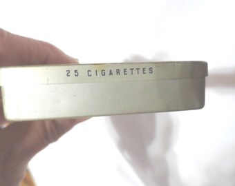 Vintage Piccadilly Cigarette Tin, Made in England, Tobacciana, Flat Hinged,  1960s, Number One