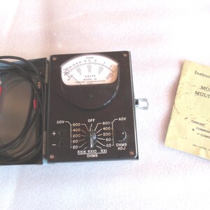 Vintage Multimeter by Crescent Communications, Model 26, Untested