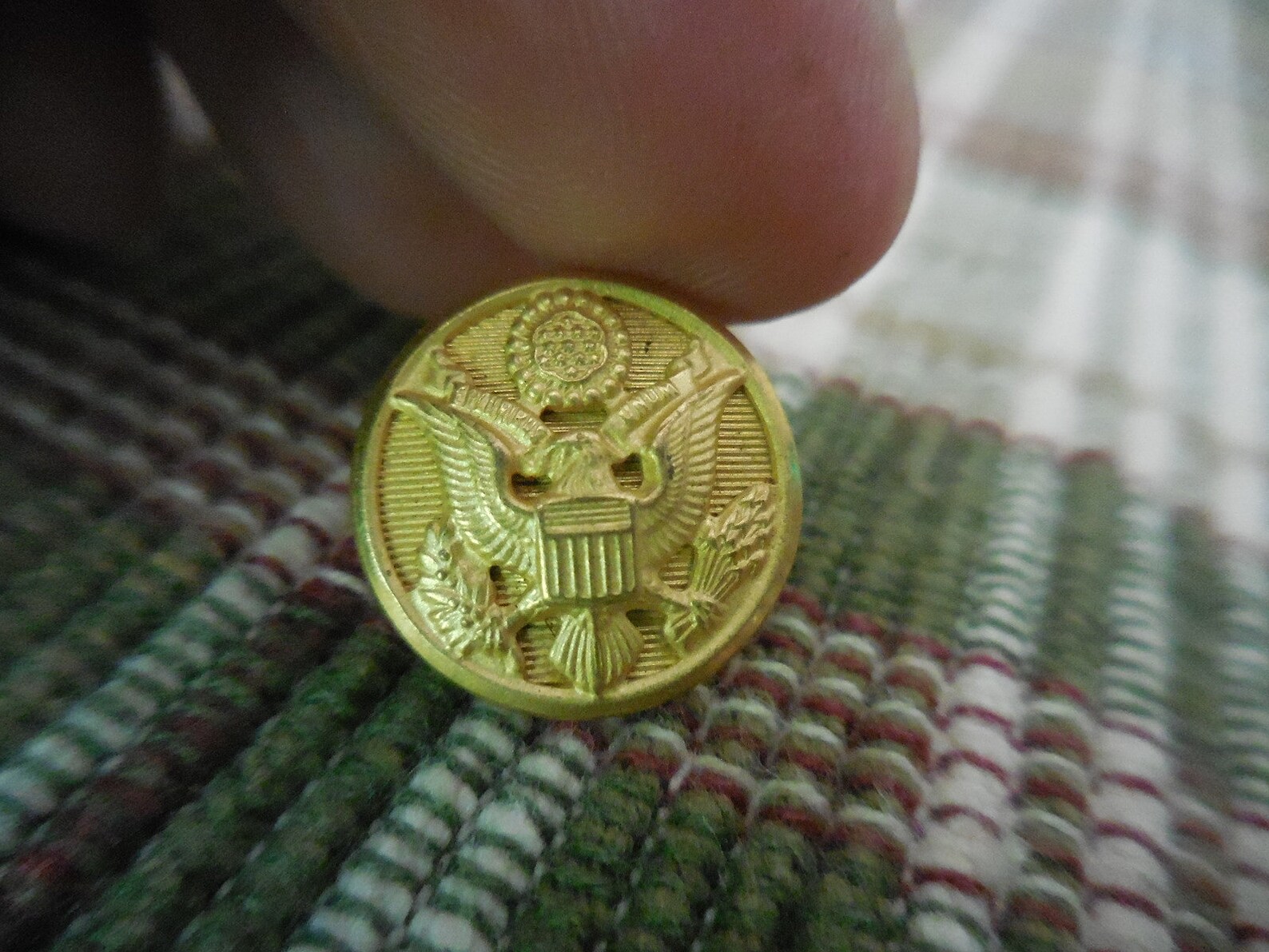 Vintage Small Brass Buttons Eagle Epluribus Unum 13 Fig Etsy