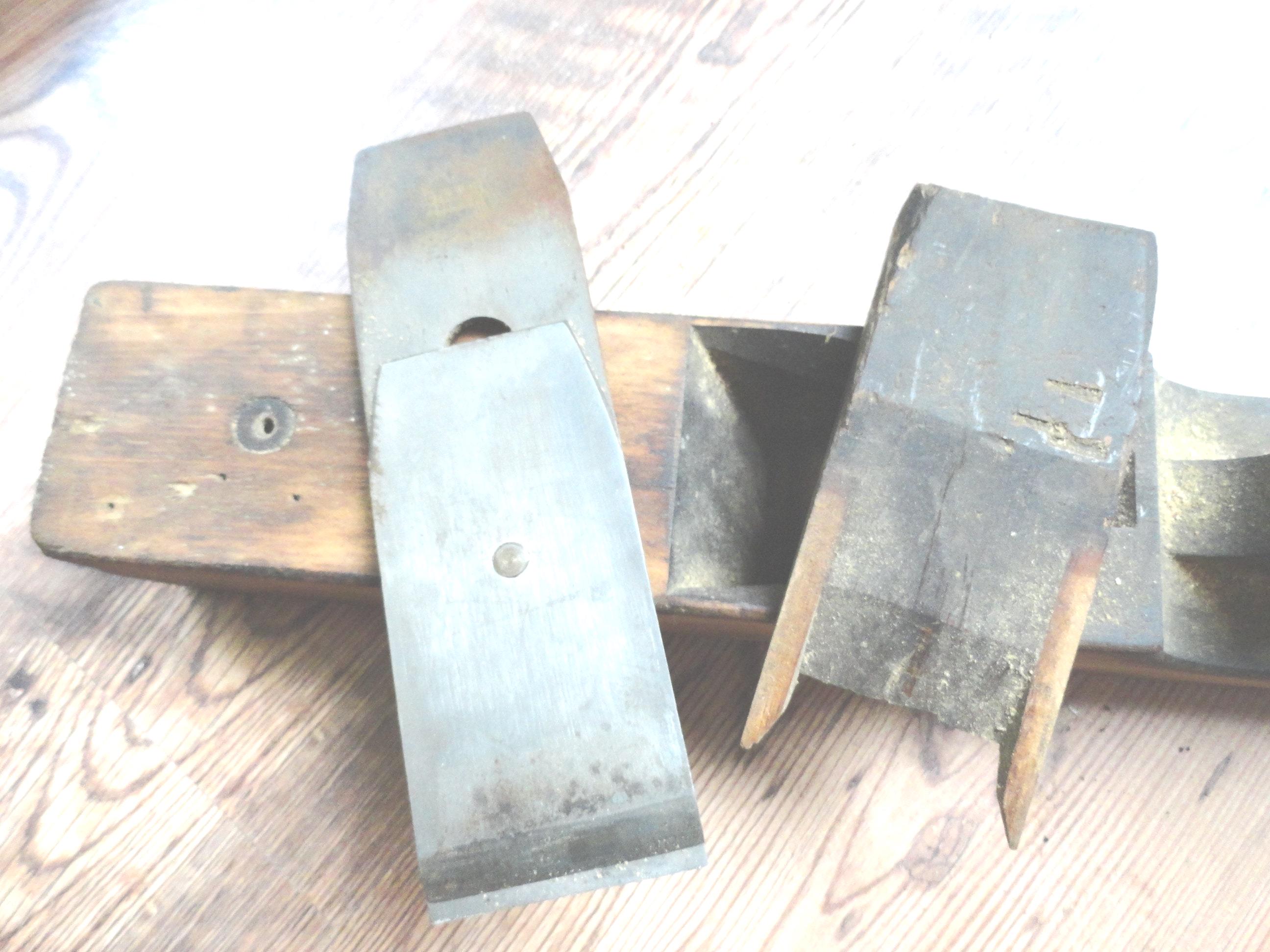 Antique Large Wooden Hand Planer Primitive Ohio Tool Co