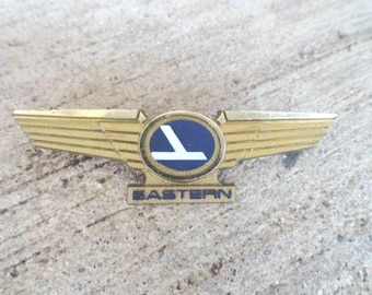 Vintage Airline Wings Pin Choice, Eastern, Delta, 1960s-80s