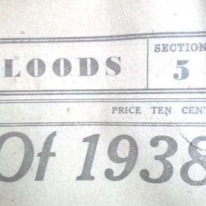 Vintage 1938 New England Flood Newspaper, Conn. image 3