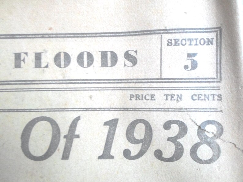 Vintage 1938 New England Flood Newspaper, Conn. image 3