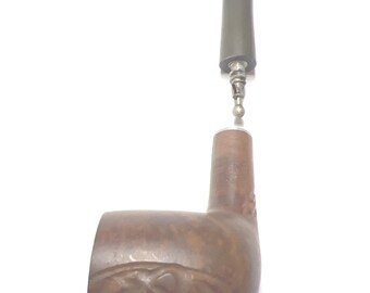 cb perkins tobacco Vintage C.B. Perkins Tobacco Pipe, Imported Briar, Carved Smoking Pipe