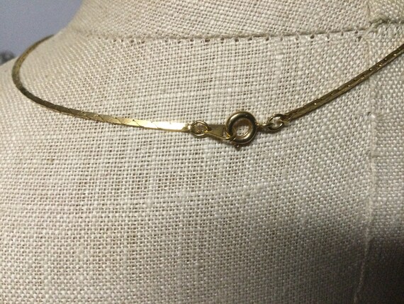 Vintage Women's Cobra Chain Necklace Gold Tone NO… - image 5