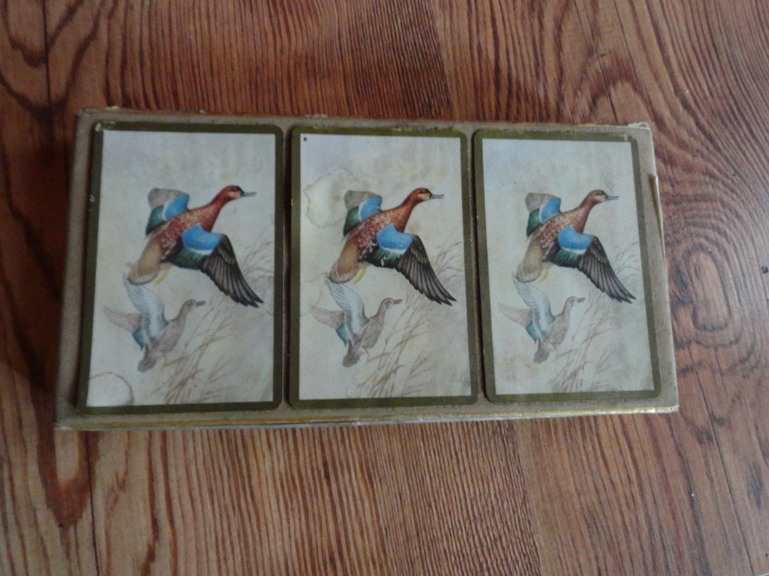 Vintage Triple Deck Playing Cards Ducks Congress 1950s to 1970s Manly ...