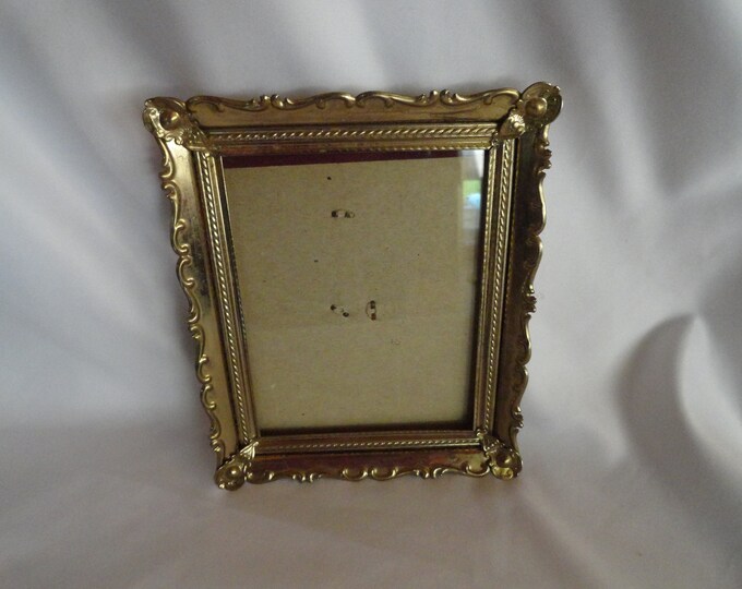 Vintage Small Gold Tone Picture Frame Metal Photo Frame No Easel Back ...