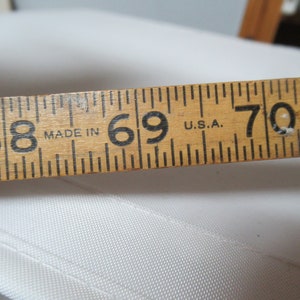 Vintage 1950s 1960s Lufkin Red End Extension Rule Wooden Ruler - Etsy