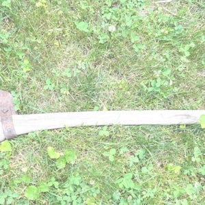 Antique Collins Legitimus Brush Axe Hook, USA, Rusty, Primitive Farmhouse Home Decor