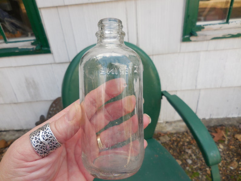 Vintage Clear Embossed Listerine/mouth Wash Bottle Lambert Etsy