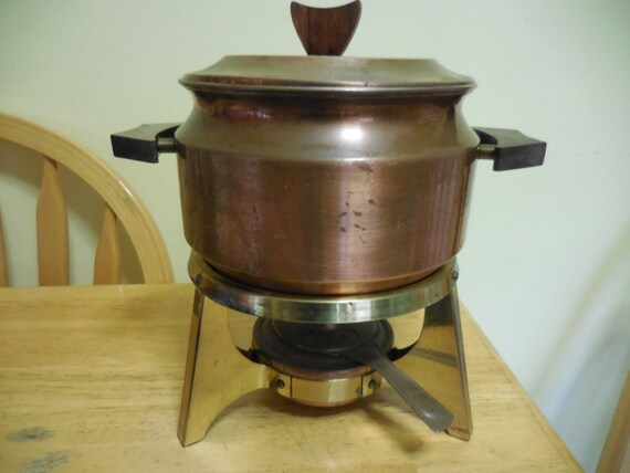 Miniature Brass Fondue Pot6 Pieces