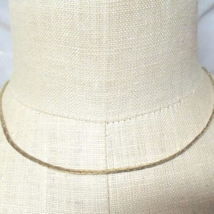 Vintage Gold Chain Necklace Thick Smooth Made in Korea NOS Retro Simple Short 1970s 1980s