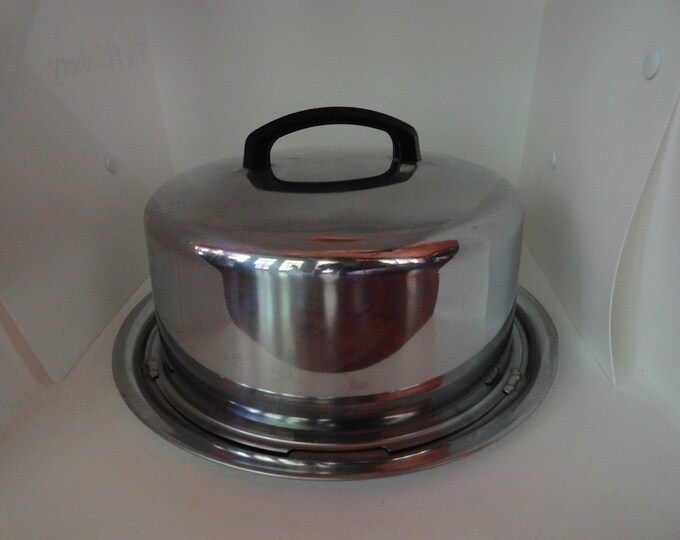 Vintage Stainless Steel Cake Carrier. 1950 Everedy Company. It Will