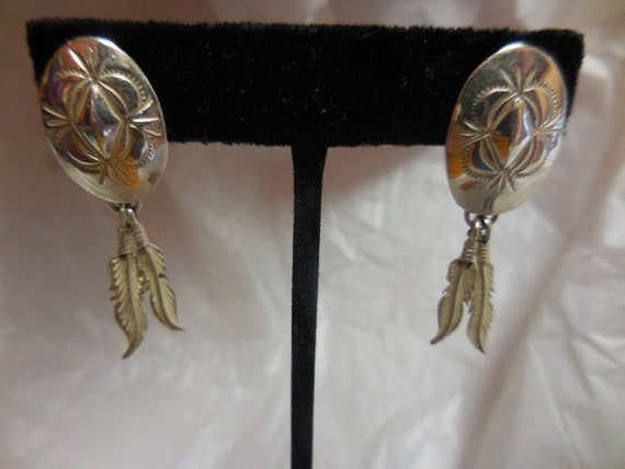 Vintage Women's Sterling Silver Oval Concho Style… - image 4