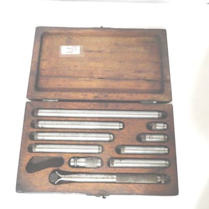 Vintage Lufkin Inside Micrometer Set, Machinist Measuring Tool