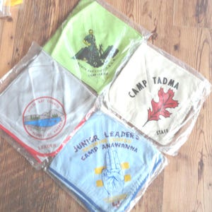 Vintage BSA Neckerchief Boy Scouts of America Choice Still in Plastic 1960s Staff Kerchief Boys NOS Retro Gray/Green/Beige/Blue Leader/Staff