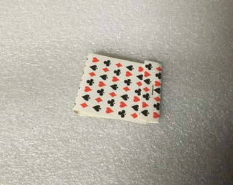 Vintage 1970s/1980s (1) Diamond Brands Match Book White/Black/Red Playing Card Suits Heart/Spade/Club/Diamond NOS