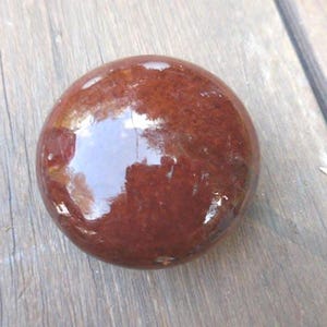 Antique Ceramic Marbled Doorknob, Vermont Pottery, Bennington, Marbled, 1800s-1900s, READ