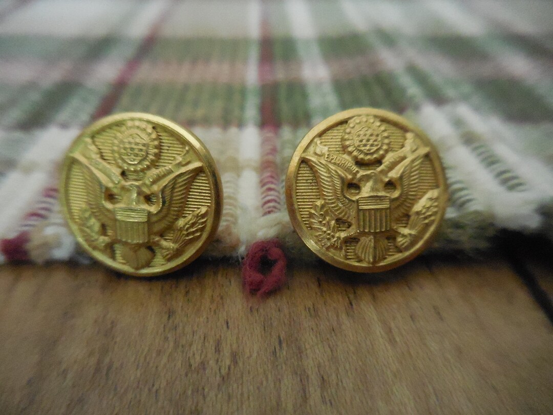 Vintage Small Brass Buttons Eagle Epluribus Unum 13 Fig - Etsy