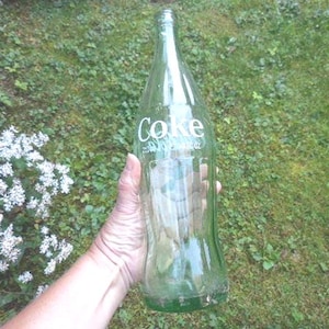 Vintage Light Green Coke Soda Bottle Choice of Different States, Coca Cola, 10 oz., 1960s image 3