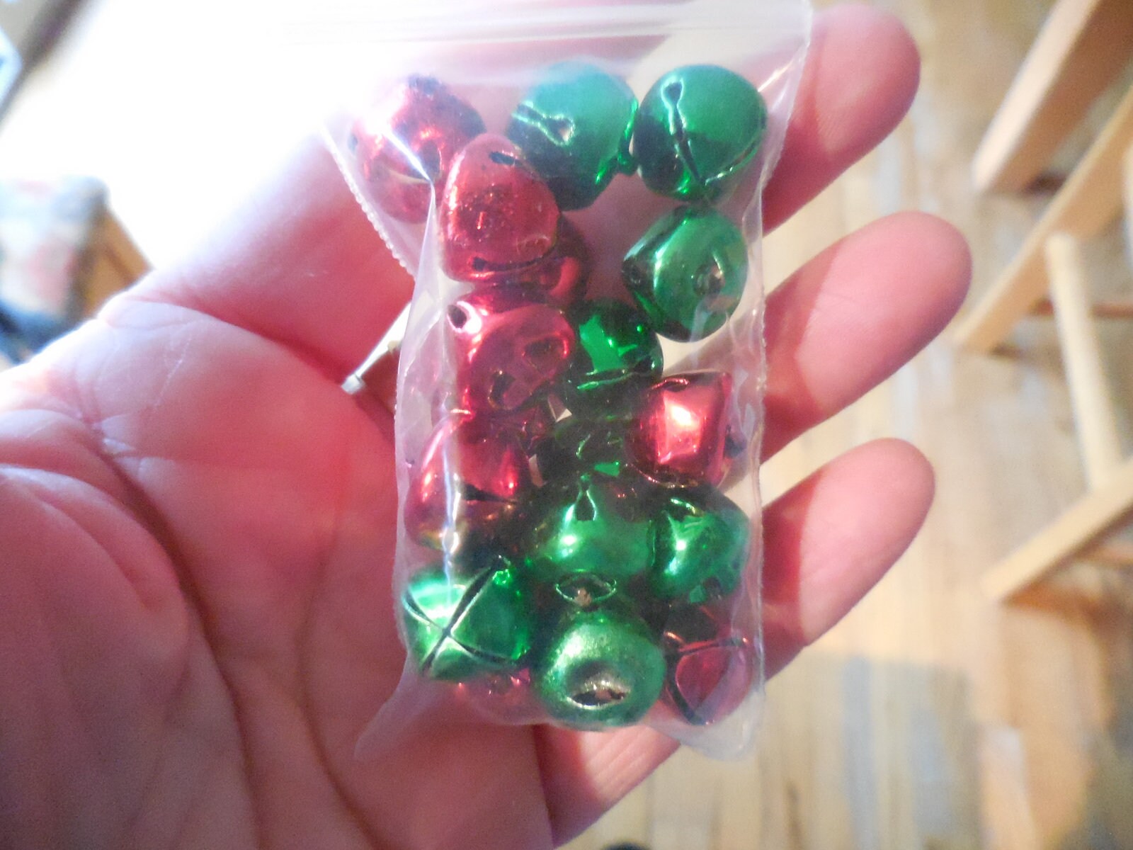 Vintage Red & Green or Silver and Gold Craft Bells Metal Dangling Jingle  Bells for Crafting Kid's Crafts Christmas Xmas Projects Choice 