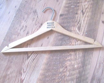 Vintage Nagel Wooden Clothes Hanger, Roger Smith Hotels