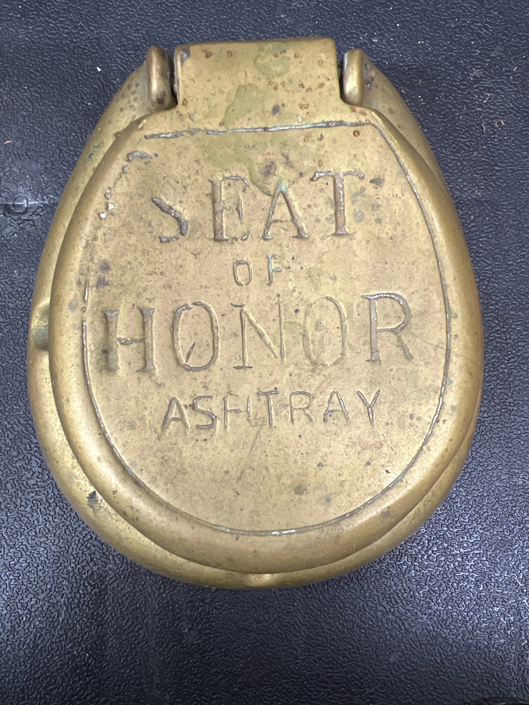 素晴らしい品質 Brass Solid Vintage Toilet  Ashtray Seat アンティーク雑貨