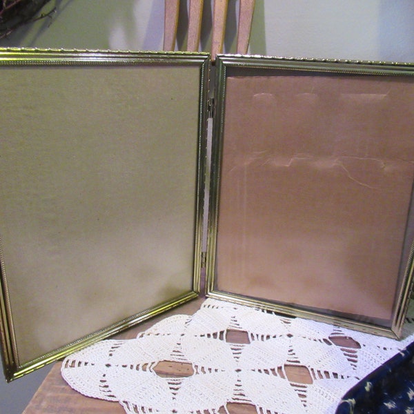 Gold Double Sided Photo Frames Etsy