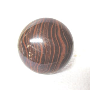 Antique Bennington Pottery Doorknob, Brown & Orange Vermont Piece