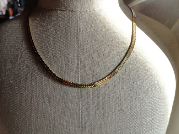 Vintage Women's Crown Trifari Chain Necklace Gold… - image 1