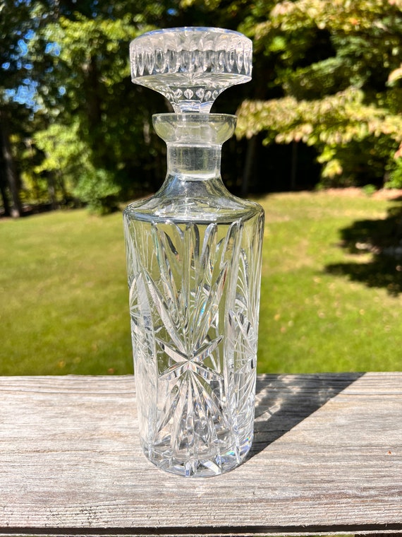 Glass set round whiskey glass (12 oz.)- Vintage crystal alcohol