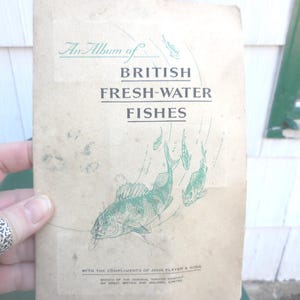 Vintage Fresh Water Fish Stamp Booklet John Player & Sons Cigarette Booklet Complete Collection Album England Ireland 1930s