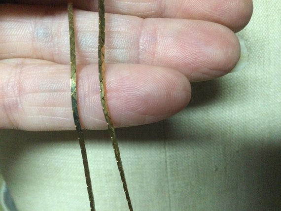 Vintage Women's Cobra Chain Necklace Gold Tone NO… - image 6