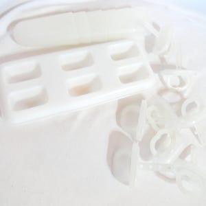 Vintage Tupperware Ice Tups, Popsicle Makers, Set of 6, 1970s