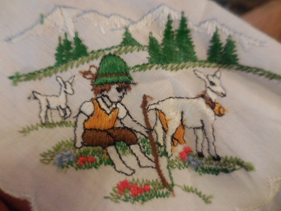 Vintage Women's Embroidered Handkerchief Alba Swi… - image 4