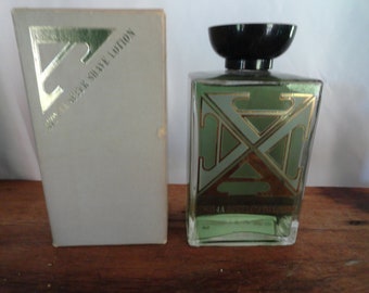 Vintage Men's Avon 4A After Shave Lotion Glass Bottle NIB Retro Scent Men's Gift Man's Gift NOS Movie Prop Glass Bottle Dresser 6 oz.