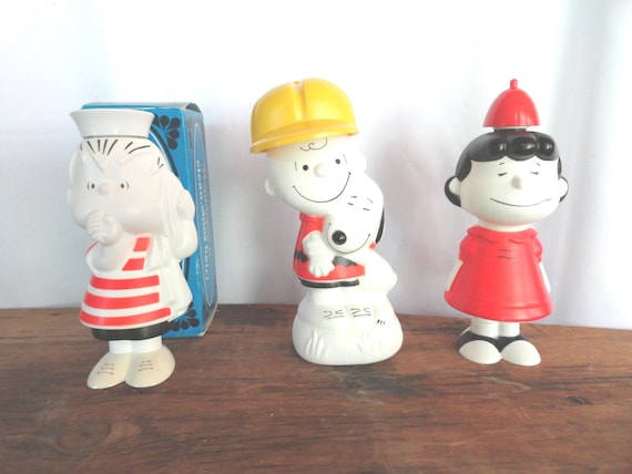 Vintage Avon Peanuts Pals Characters Bottles: Linus, Lucy or