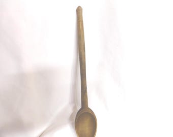 Vintage Large Wooden Spoon, Stirrer, Antique