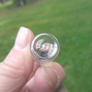 Vintage Tiny Glass Bottle with Rubber Stoppers, Set of 2, Perfume, Syrup Sample, 1970s-80s image 5