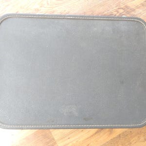 Vintage Hard Shell Suitcase, Blue, No Key, 1950s-60s, Unbranded