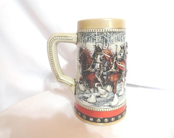 Vintage Bud Man Metal Beer Stein Budweiser 80s Great Collectible