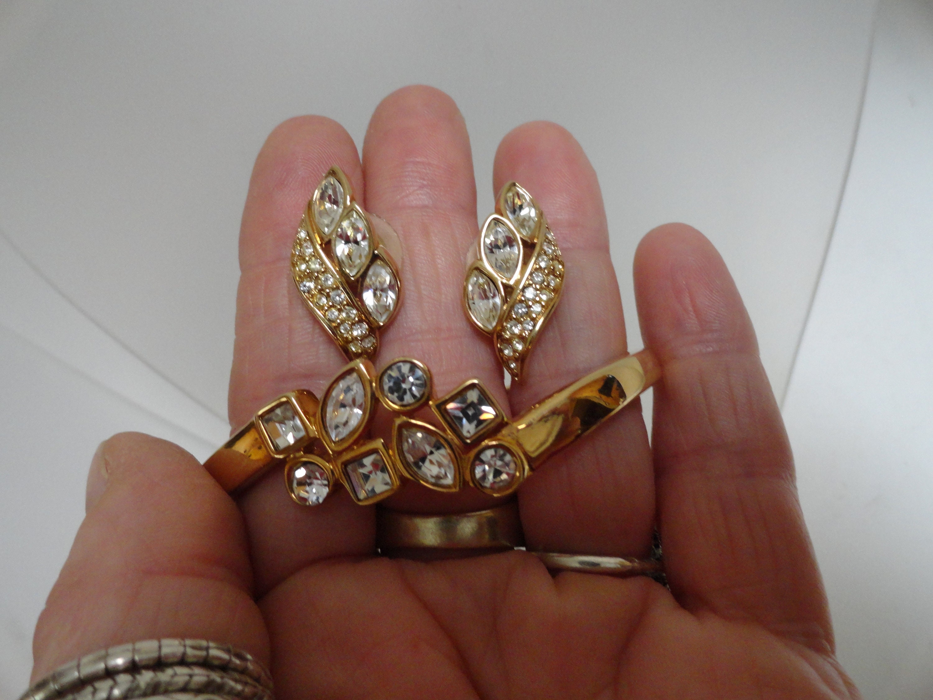 70s USA vintage beads bangle & earrings - Shop panic-art
