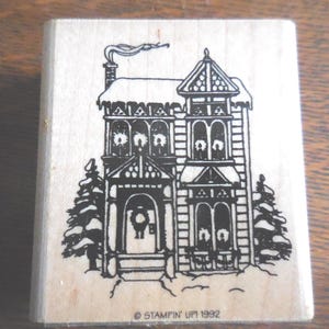 Vintage Christmas Rubber Stamp Choice Crafting Slightly Used Christmas House Sayings Card Making Scrapbooking Wood Rubber Small Art Projects
