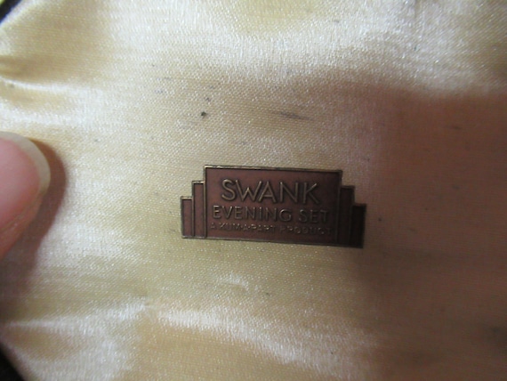 Vintage Men's Swank Octagonal Cufflinks & Shirt S… - image 2