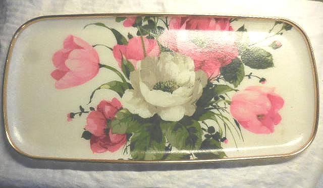 レトロ◆KESWICK TRAYS◆グラスファイバー◆薔薇◆特大トレイ◆イギリス レトロ◇KESWICK TRAYS◇グラスファイバー◇薔薇◇特大トレイ