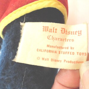 Vintage Mickey Mouse Plushy, Stuffed Toy, California Stuffed Toys, 1972-1974 image 10