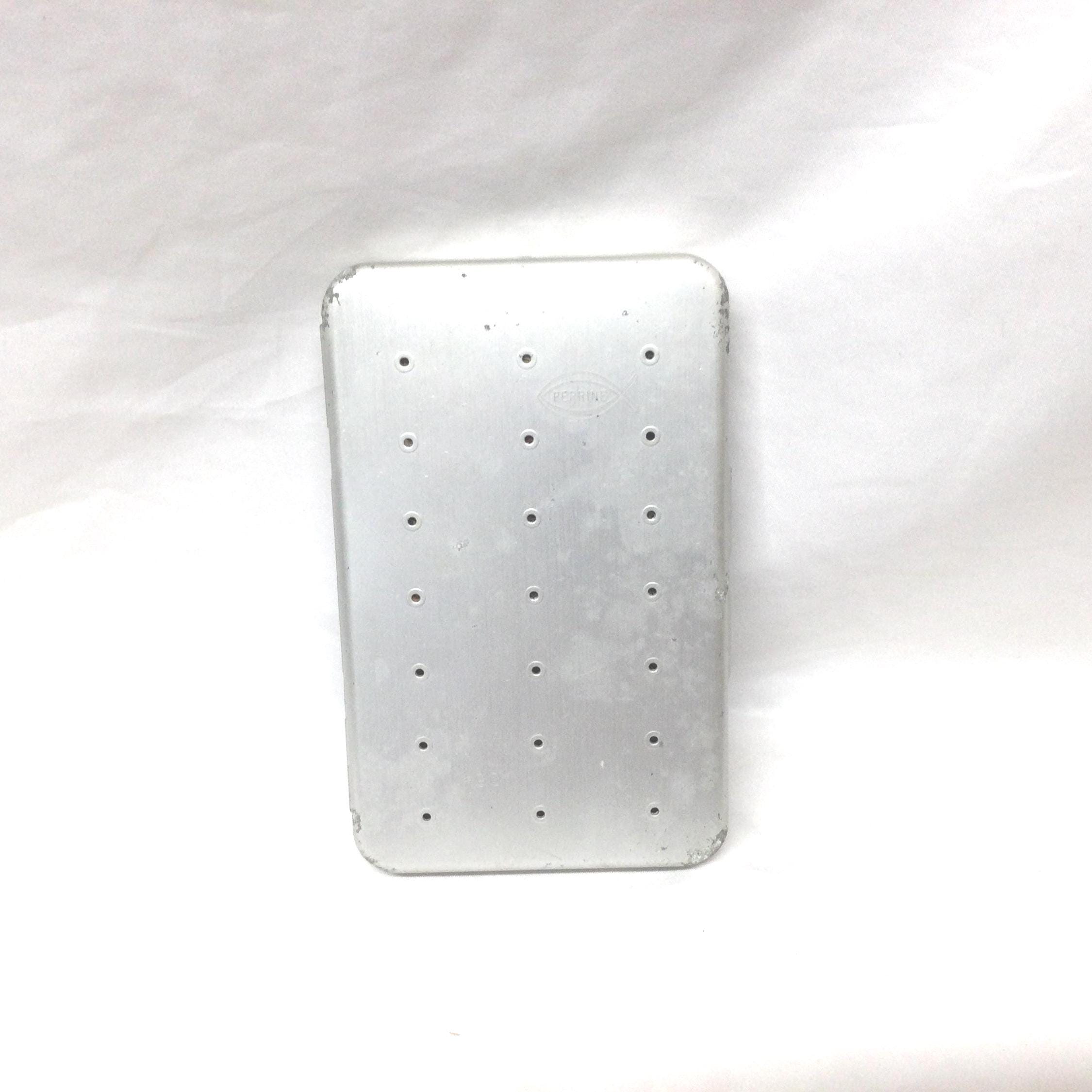 Vintage Perrine Fishing Fly Box Collecting Flies Hinged Fly