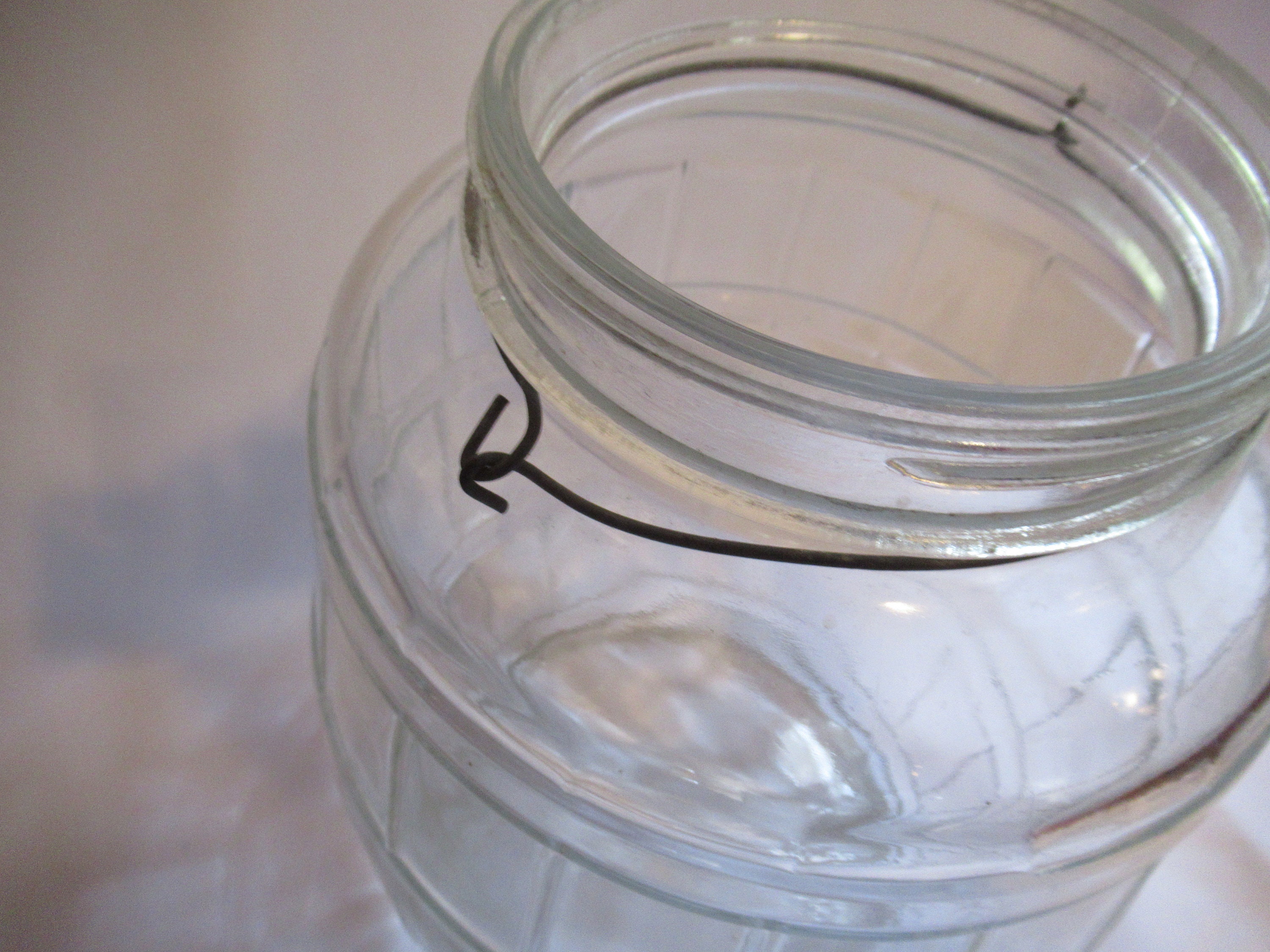 5 L Vintage 11 Tall Clear Glass Pickle Jar Rumtopf Storage