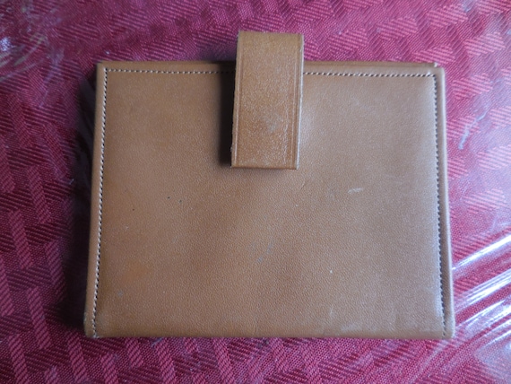 Vintage Women's Light Brown Buxton Credit Card Ho… - image 1